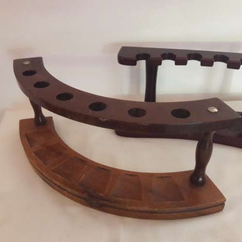 Two Wooden Pipe stands