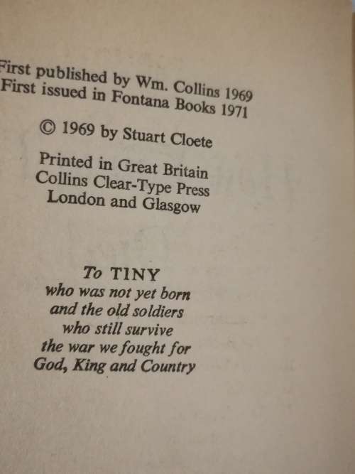 Stuart Cloete-How Young they Died