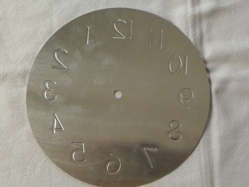 Clock: Gold and silver Dial (227mm)