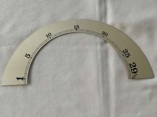 Grand Father Clock: Silver Moon face date dial (230mm) (a)