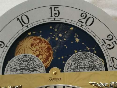 Grand Father Clock: Moon Face Dial, Made in Germany (a)