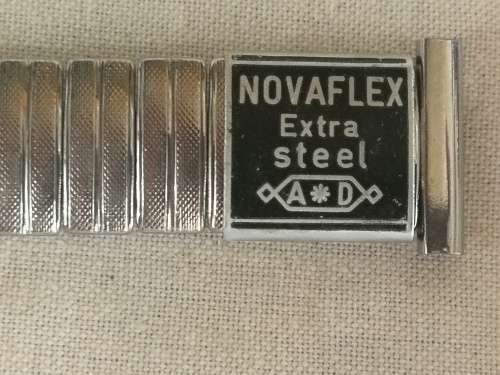 Watch strap: Mens Novaflex Extra Steel (b)
