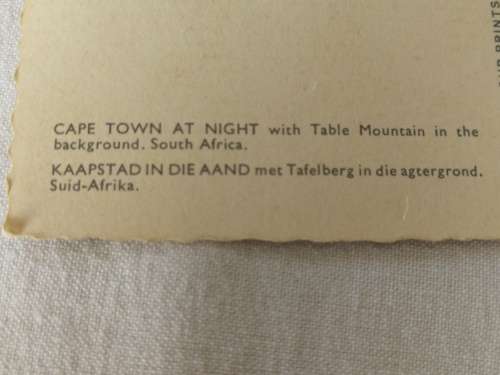 Postcard: Cape Town at Night