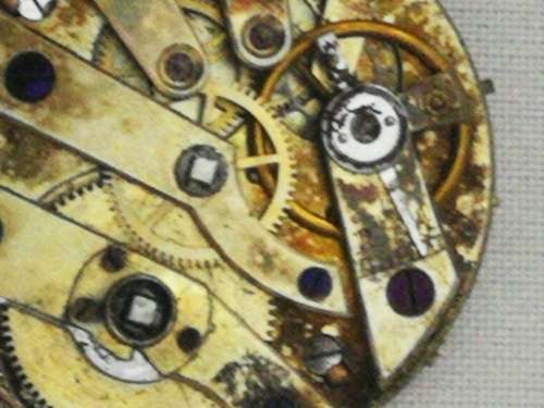 Watch movement with dial (j)