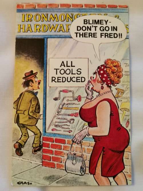 Blimey - Don`t go....Postcard