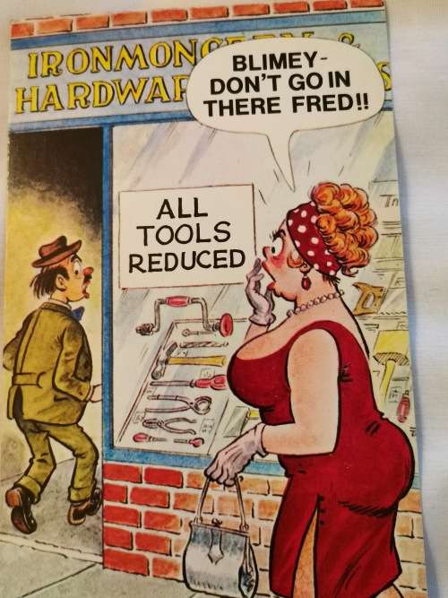 Blimey - Don`t go....Postcard