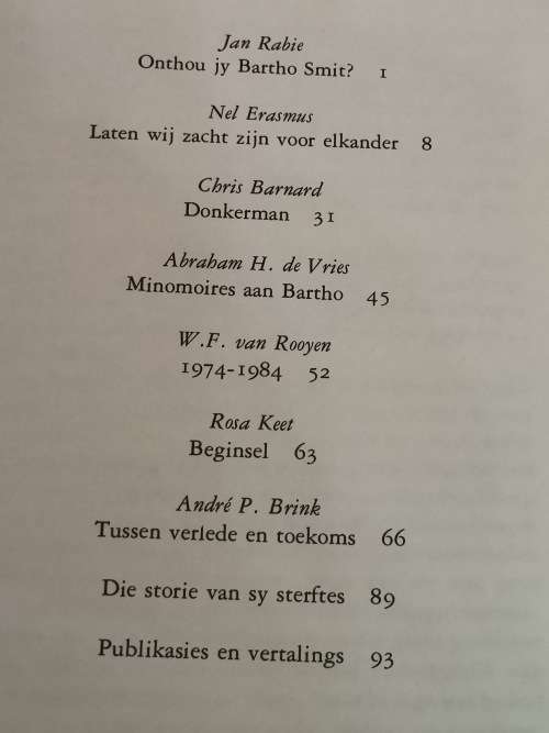 Bartho by geleentheid van sy sestigste verjaardag - Chris Barnard