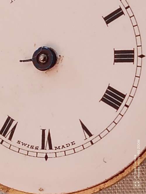 Movement CA 1920`s Enamel dial  working needs a services