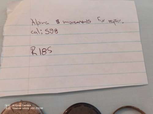 Alpina movement for repair