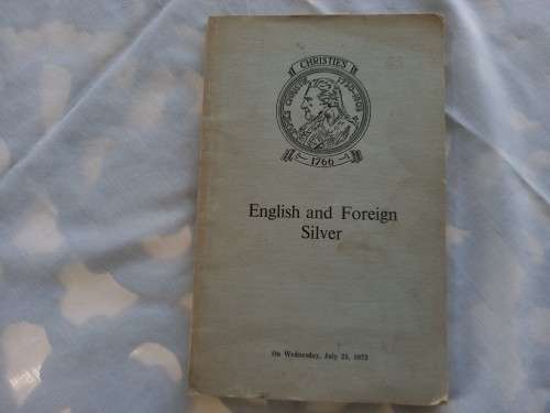 Christies catalog 25 Jyly 1973, English and foreign silver