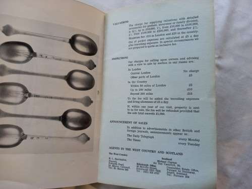 Christies catalog 25 Jyly 1973, English and foreign silver