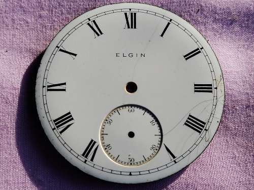 Elgin enamel dial (f) Damage