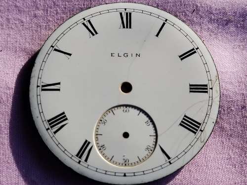 Elgin enamel dial (f) Damage