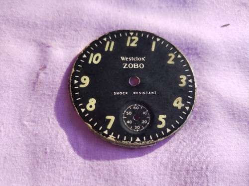 Black Westclox Zobo enamel Dial (a)