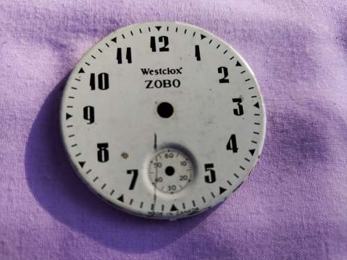 Westclox Zobo enamel Dial (e) Made in Canada