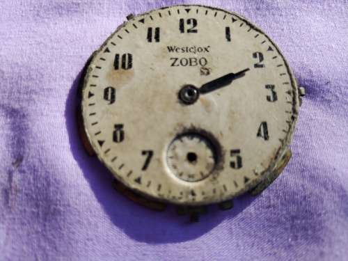 Westclox Zobo enamel Dial (f) Made in Canada