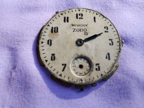 Westclox Zobo enamel Dial (f) Made in Canada