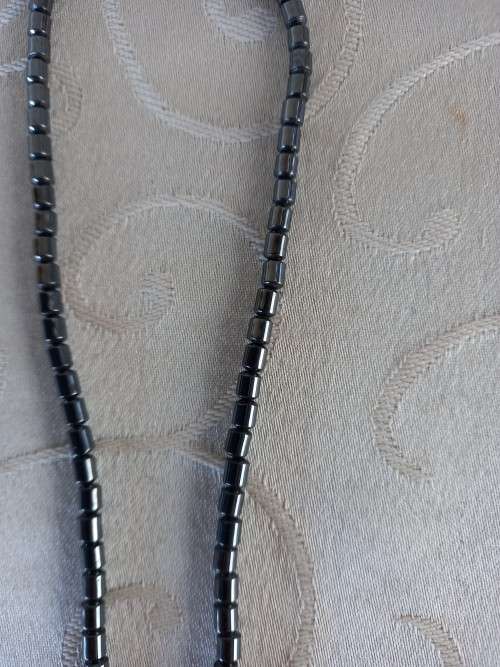 Hematite Necklace with cross