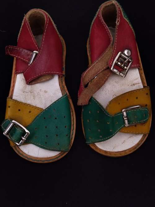 Toddlers leather vintage sandals