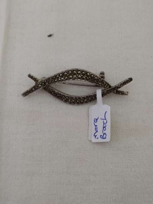 Marcasite brooch
