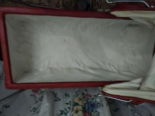 Girls red pram