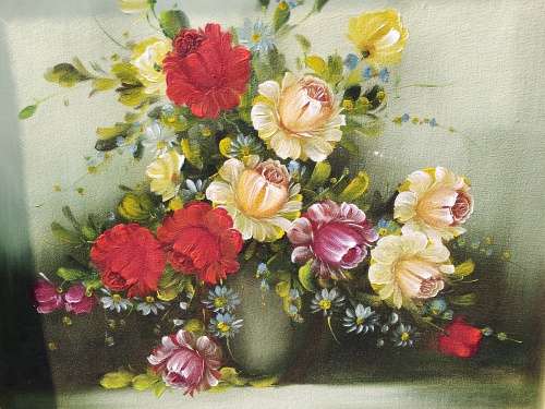 Roses Oil Painting no name