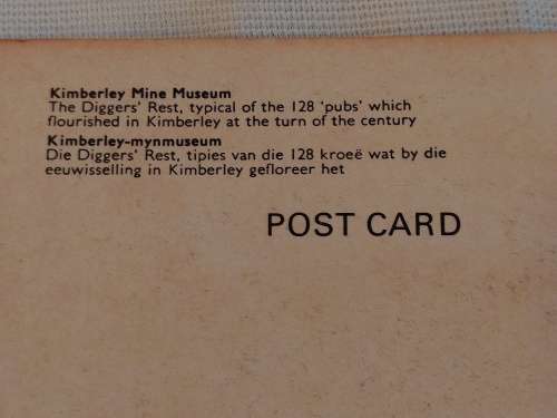 Kimberley Mine Museum - Post Card (a)