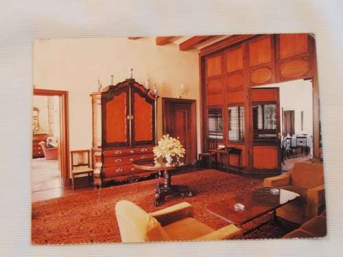 The Voorkamer showing the yellowwood and stinkwood screen at Alpen Park, Constantia