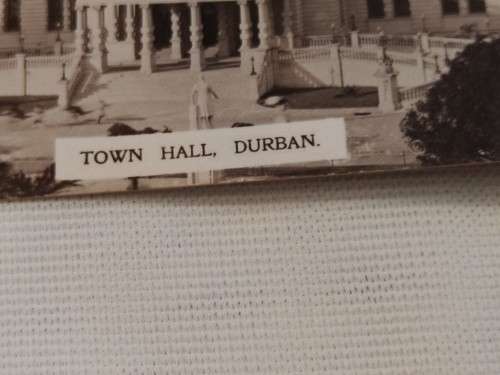 Town Hall. Durban. Post Card