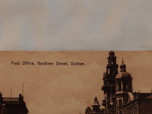 Post Office, Gardiner st. Durban. Post Card