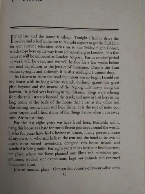 Ons Safari, The Story of my Life by Armand Denis dd 1963