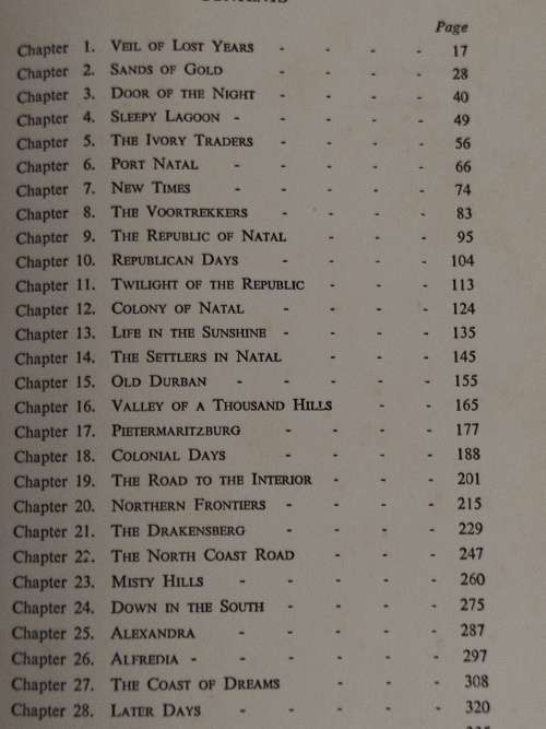 To The Shores of Natal by T..V. Bulpin: Third Edition 1958