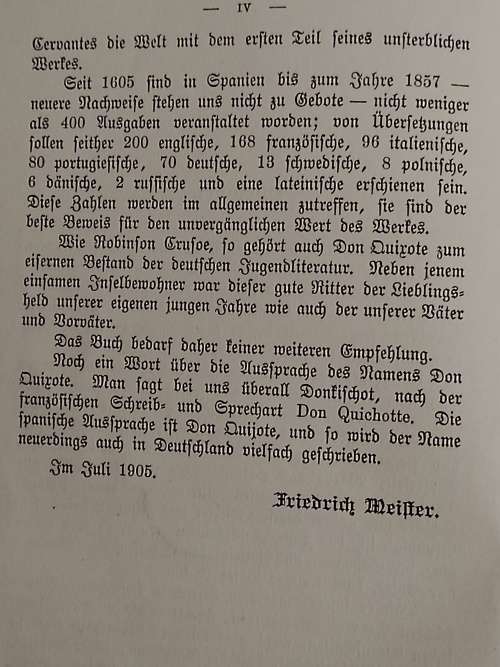 Don Quixote von der Mancha dd 1905