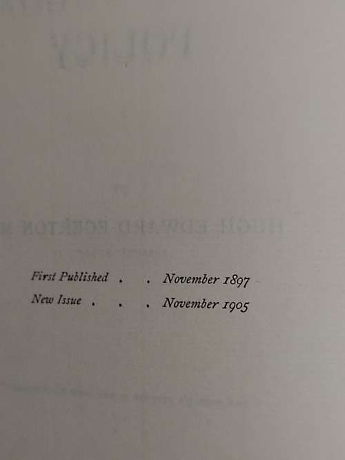 A Short History of British Colonial Policy by Hugh Edward Egerton M.A. dd 1905