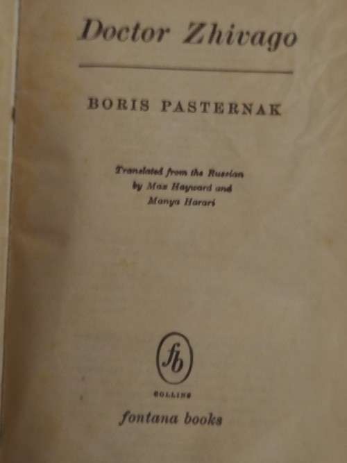 Doctor Zhivago by Boris Pasternak dd 1967