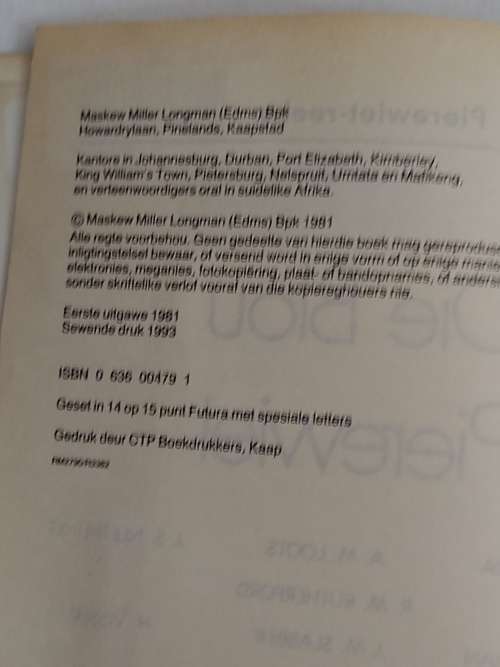 Pierewiet-reeks. Die Blou Pierewiet