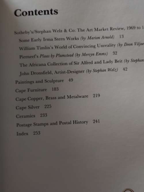 Art at Auction in South Africa Stephen Welz Book