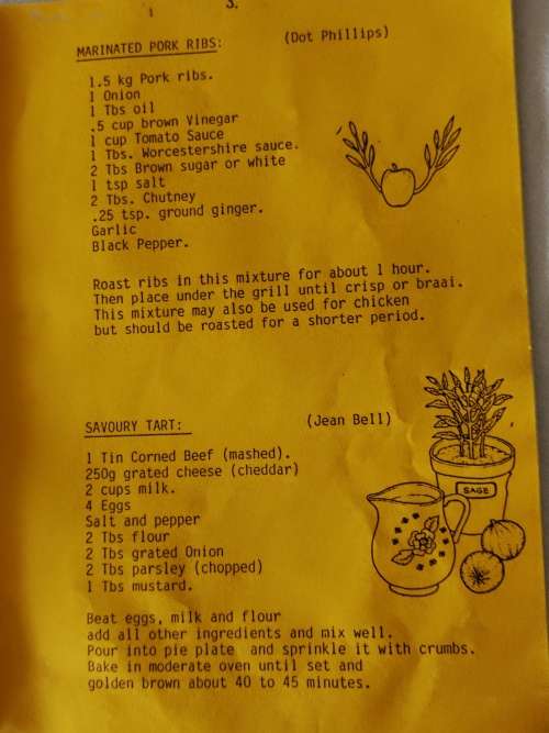 Cook Book, Selcourt Methodist Church 1987