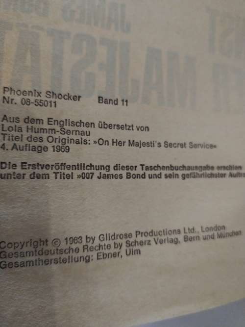 I`m Dienst Ihrer Majestat: Ian Fleming 007 James Bond,