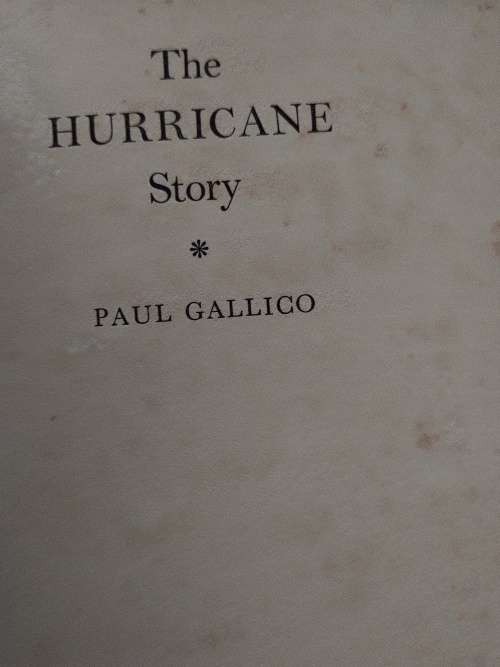 The Hurricane Story  by Paul Gallico