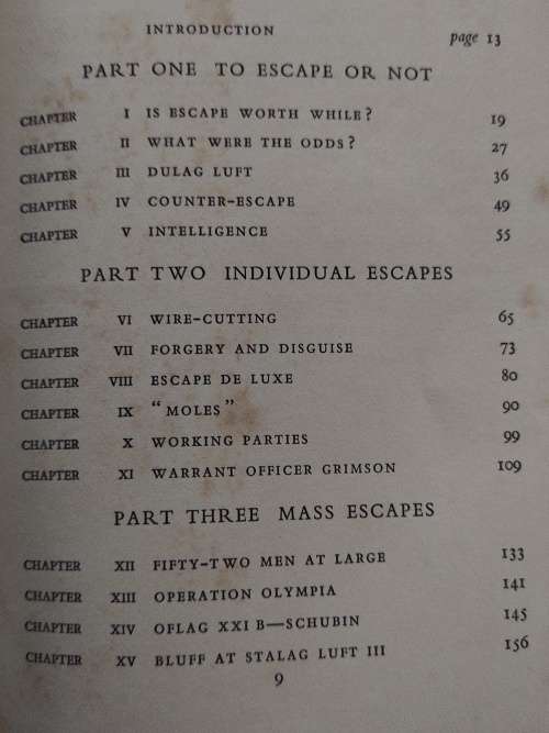 Escape From Germany, A History of R.A.F. Escapes during the war by Aidan Crawley 1956