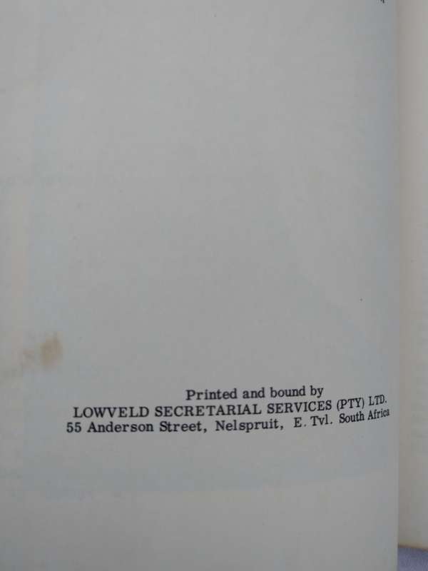 Golden Memories of Barberton - Third Edition April 1969