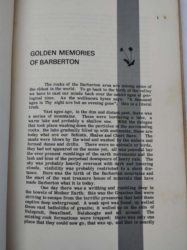 Golden Memories of Barberton - Third Edition April 1969