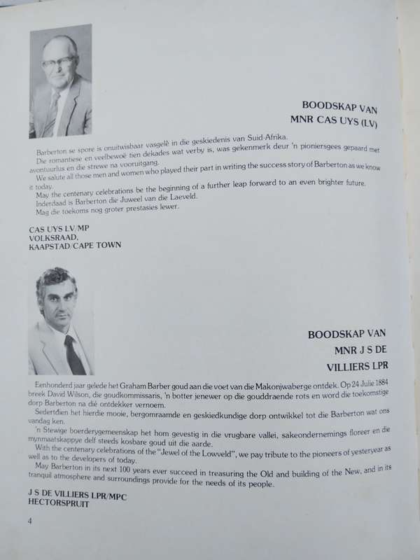 Photo History of Barberton 1884-1984 by Staff of the Barberton Museum