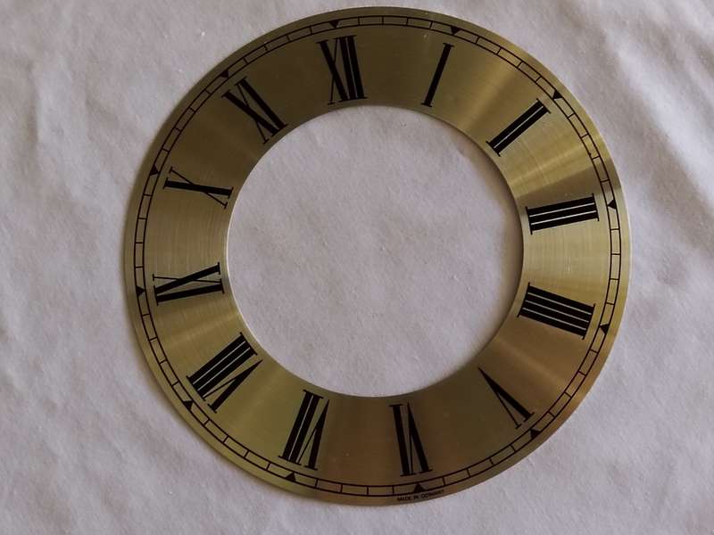 Gold Tone Clock Dial