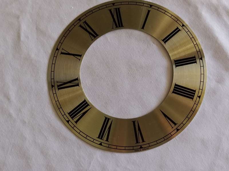 Gold Tone Clock Dial