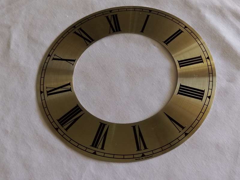 Gold Tone Clock Dial