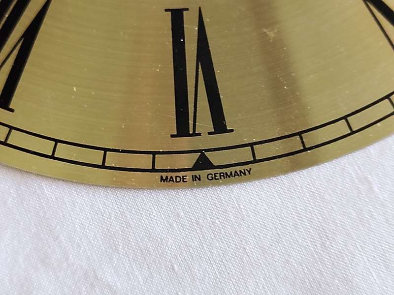 Gold Tone Clock Dial