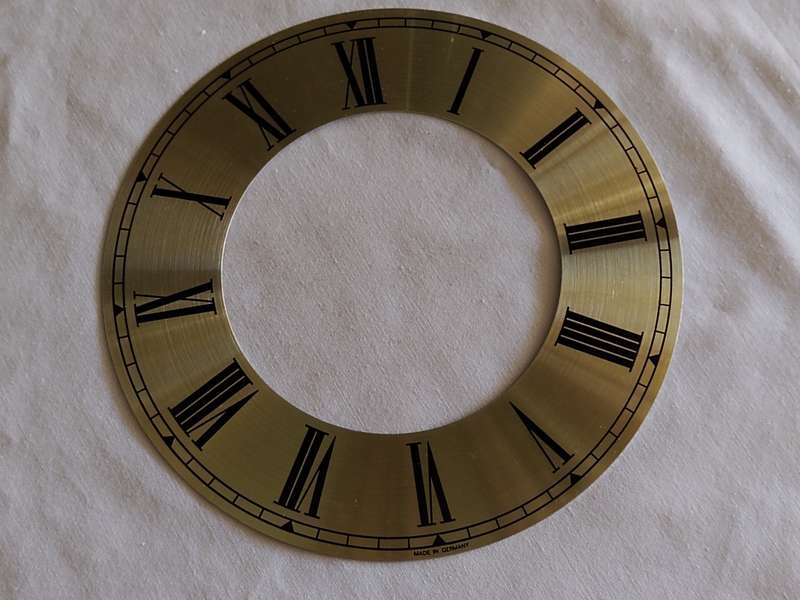 Gold Tone Clock Dial