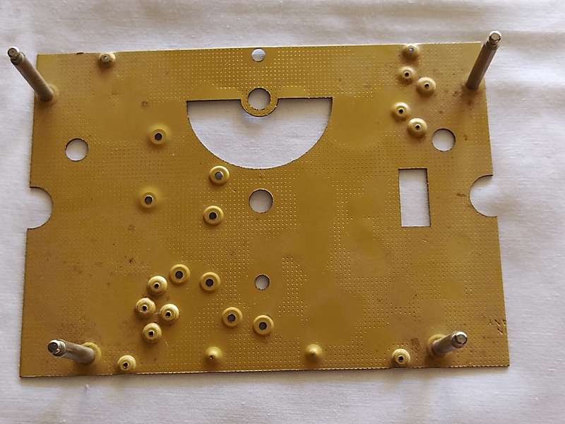 Grandfather Clock: Dial fitting for movement (c)